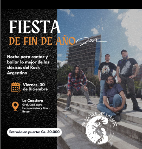 “Dragones del Espacio” cierran año con tributo a grandes del rock argentino