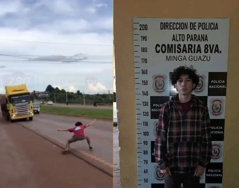Joven que esquivaba camiones en ruta de Minga Guazú podría ser imputado
    
    <div class=