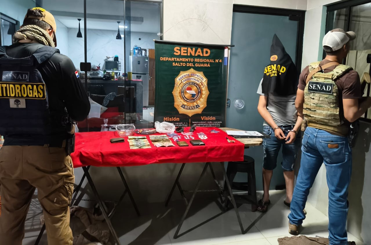 Canindeyú: Desmantelan punto de distribución de drogas
    
    <div class=