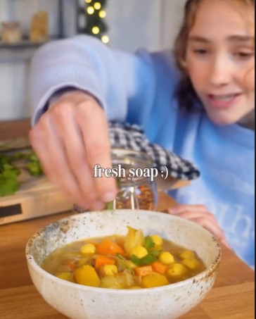 El vori vori fue preparada y adaptada por creadora de contenido vegana alemana
    
    <div class=