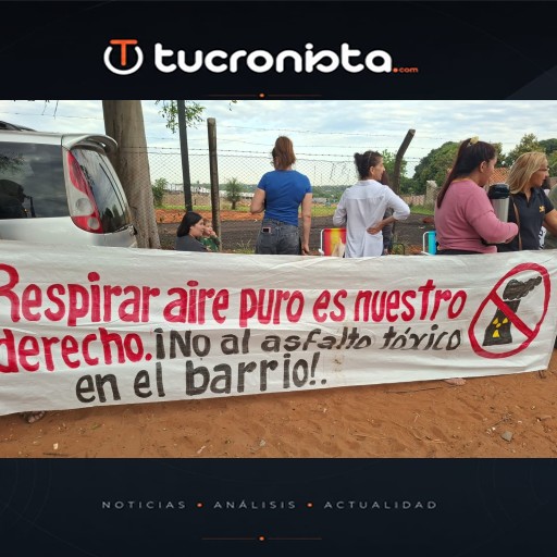 Vecinos de Reducto exigen cierre definitivo de planta asfáltica por contaminación ambiental