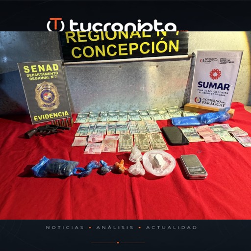SENAD desarticula focos de microtráfico en Concepción y en barrio de Asunción