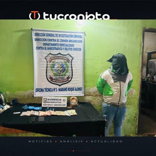 Detienen a traficante de drogas e incautan 25 dosis de cocaína en Limpio